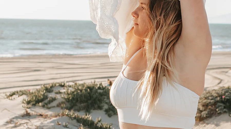 Bella -Cream Two Piece Swimsuit for Women