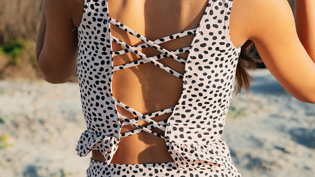 Phoebe Peplum Top -Jungle Swimsuit