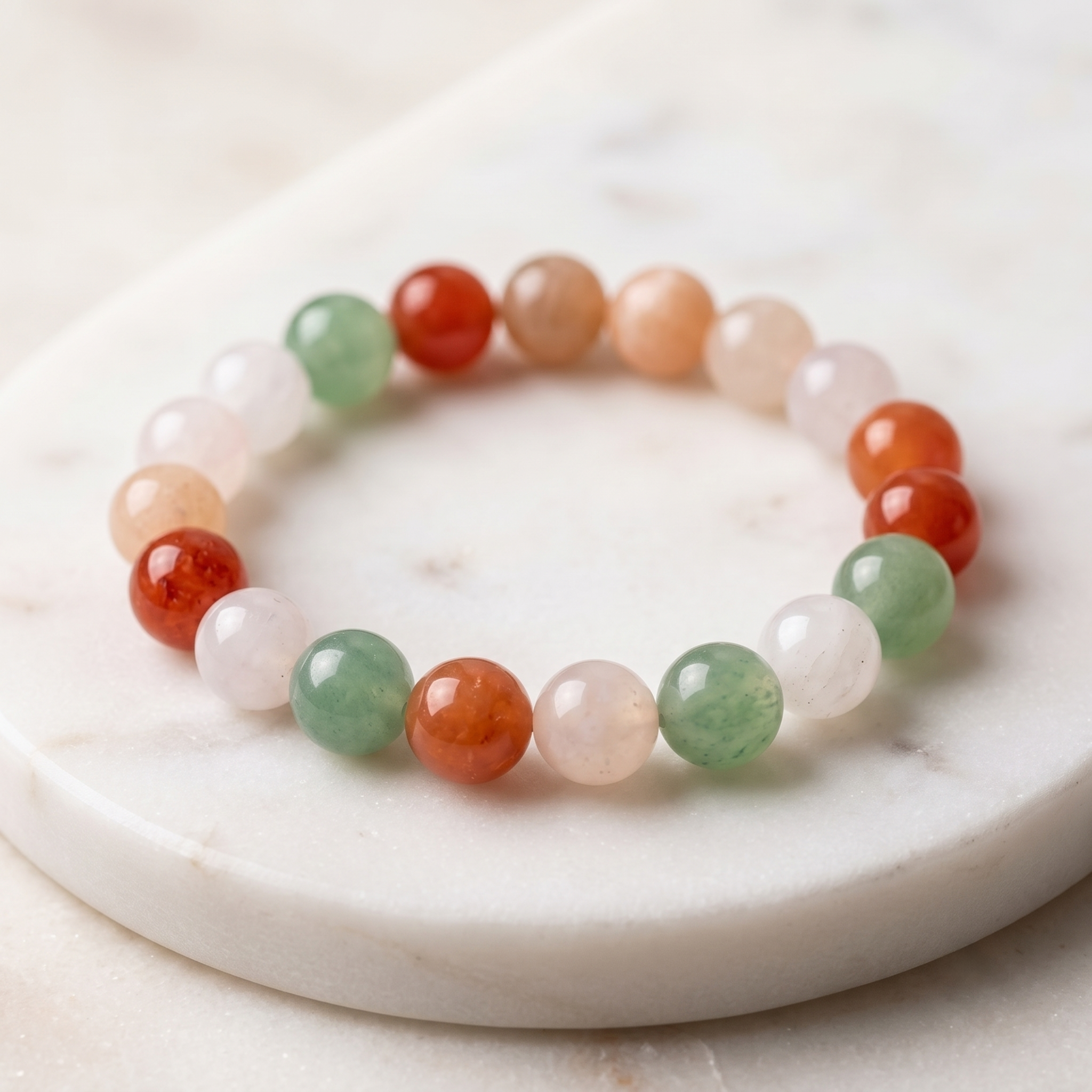 Mixed Jade 8mm Gemstone Bracelet