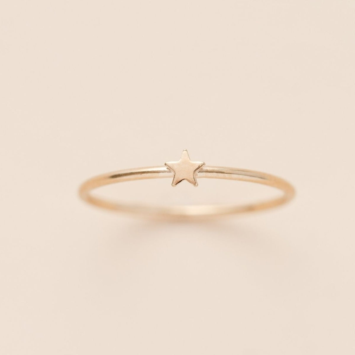 GOLD STAR STACKING RING – PINK COVE